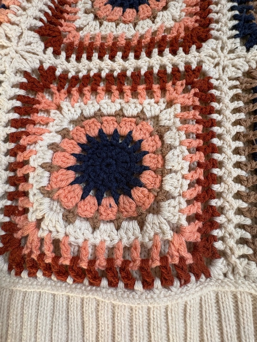 American Eagle Boho Crochet Women's Sweater NWOT Size Small - Picture 8 of 9
